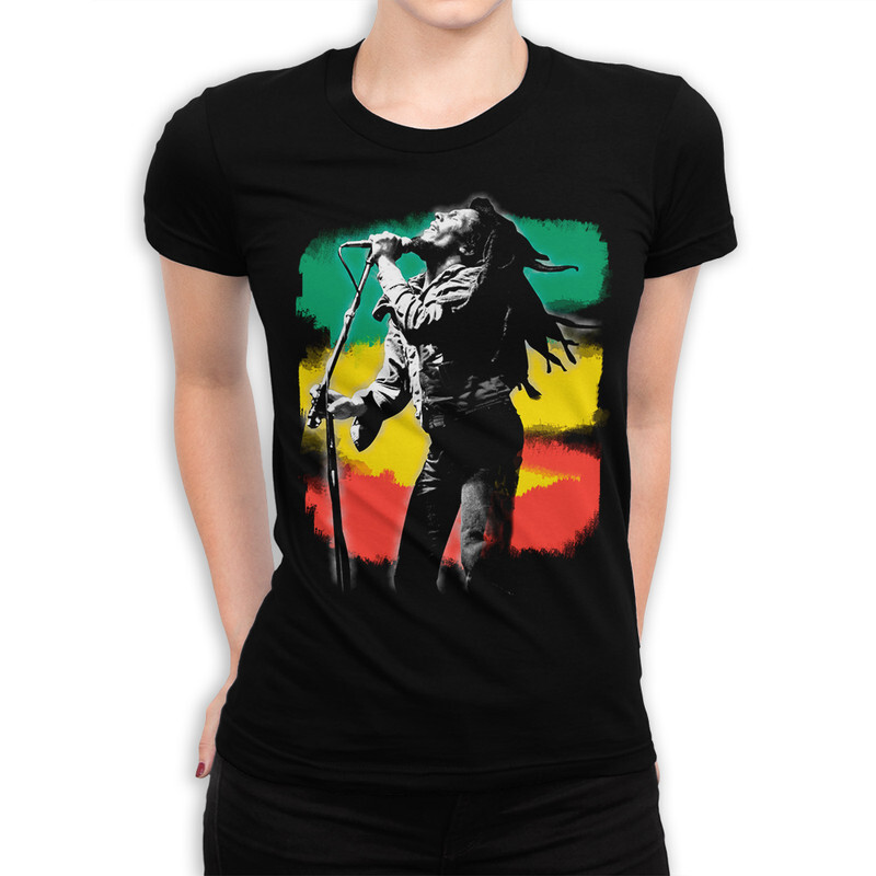

Футболка женская Dream Shirts Боб Марли 999911111 черная L, Боб Марли 999911111