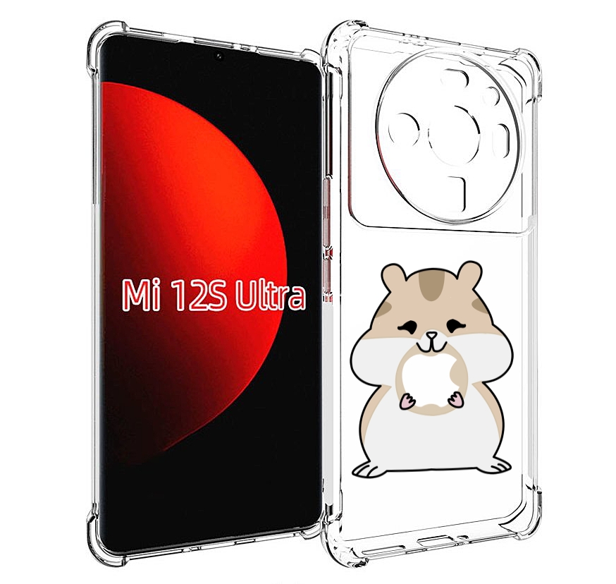 

Чехол MyPads любитель-яблок детский для Xiaomi 12S Ultra, Прозрачный, Tocco