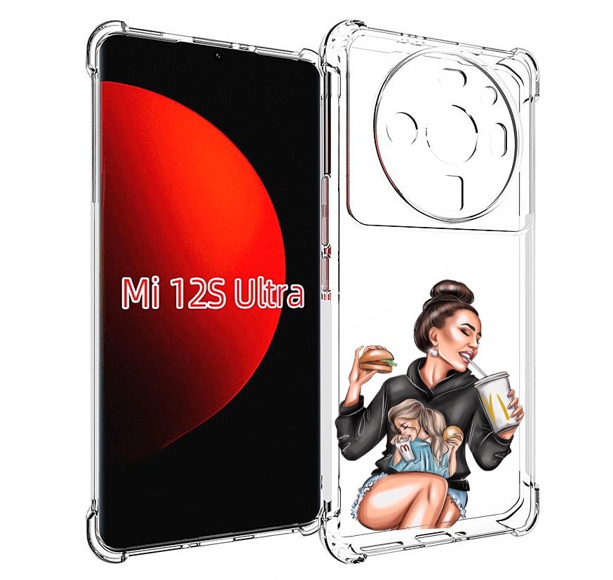 

Чехол MyPads любительница-макдональдс женский для Xiaomi 12S Ultra, Прозрачный, Tocco