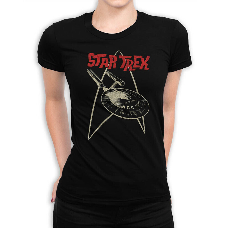 

Футболка женская Dream Shirts Стар Трек 10005941 черная XS, Стар Трек 10005941