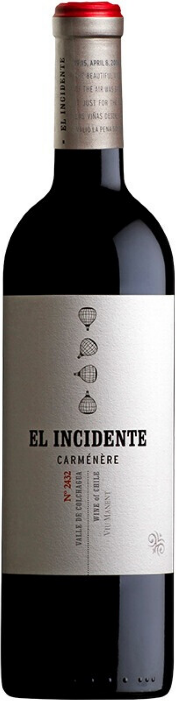 

Вино сухое красное Viu Manent El Incidente Carmenere , Чили, 0.75 л