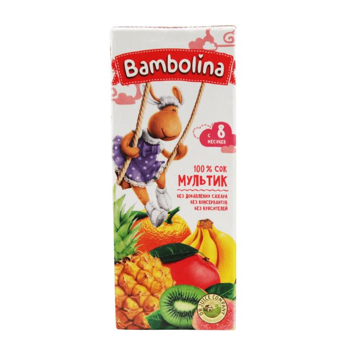 Сок Bambolina мультифрукт 27x200 мл 769₽