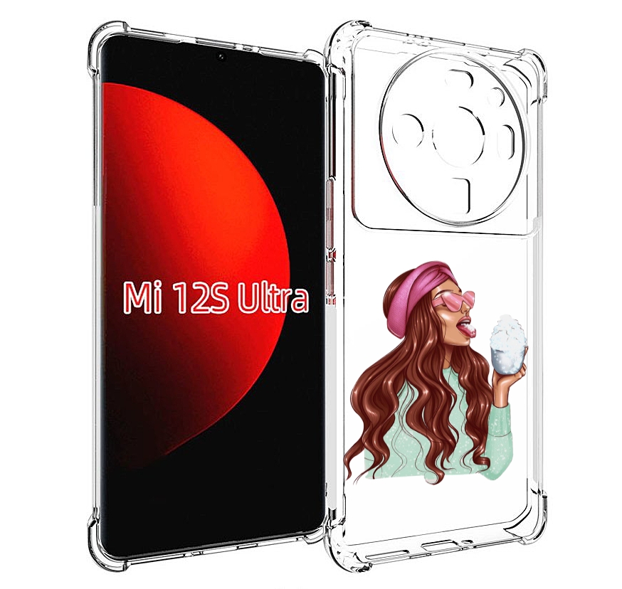 

Чехол MyPads любительница-снега женский для Xiaomi 12S Ultra, Прозрачный, Tocco