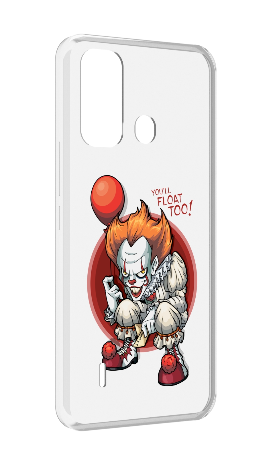 

Чехол MyPads одетый-клоун для ITEL A49 / A58 / A58 Pro, Прозрачный, Tocco