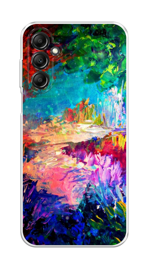 

Чехол на Samsung Galaxy A15 "Лес-гуашь", Синий;розовый;зеленый, 2108950-1
