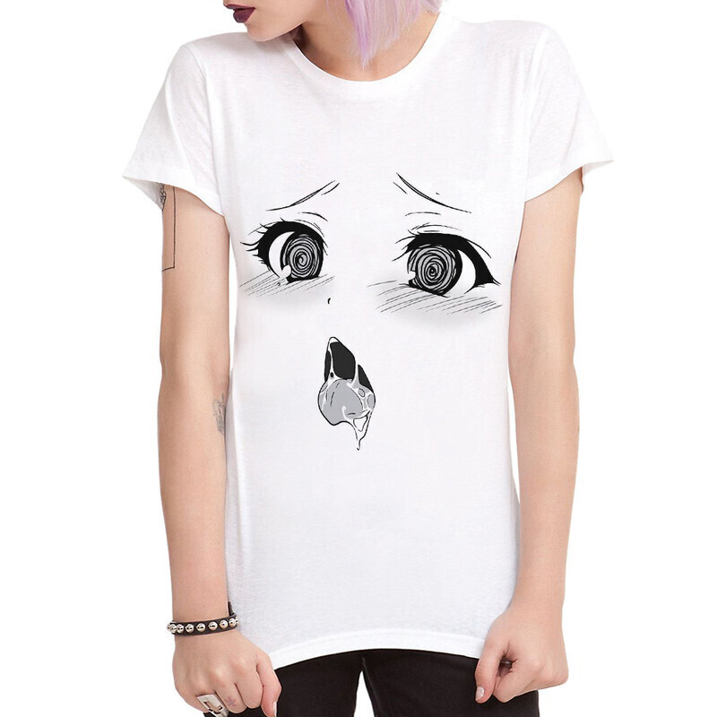 

Футболка женская Dream Shirts Ахегао 10006001 белая L, Ахегао 10006001