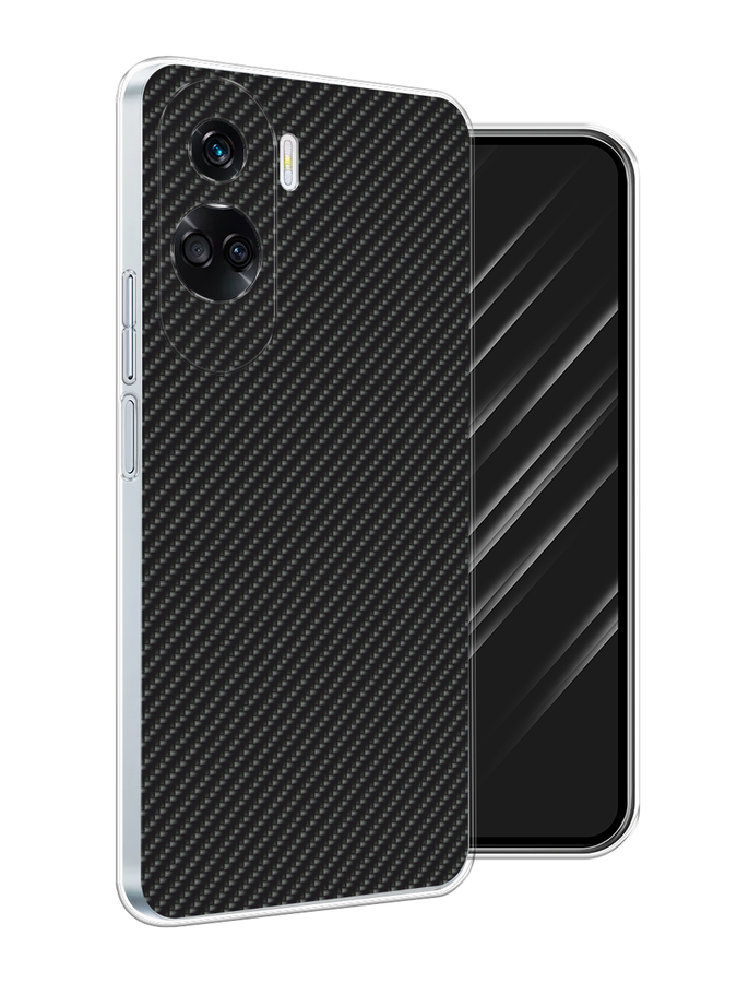 

Чехол Awog на Honor 90 Lite "Черный карбон", 6122350-1