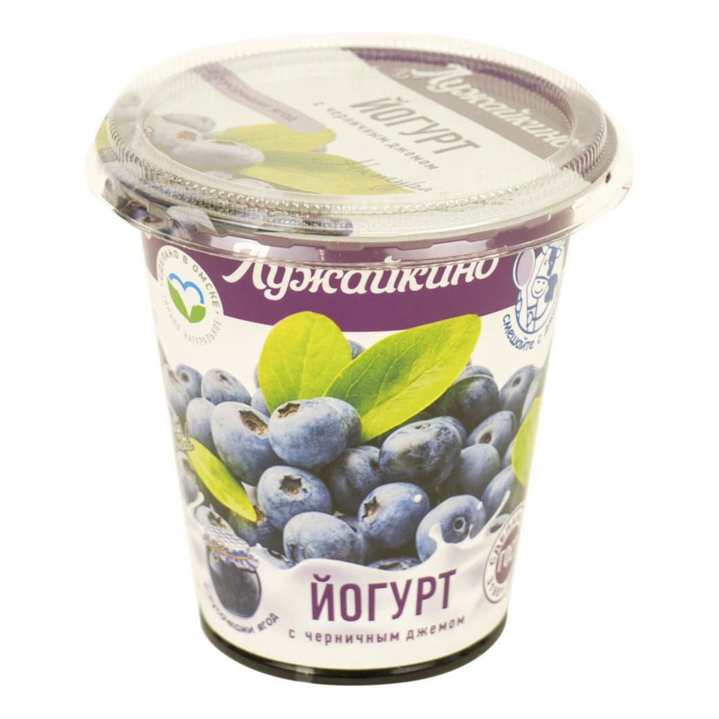 

Йогурт Лужайкино Черника 2,5% 290 г