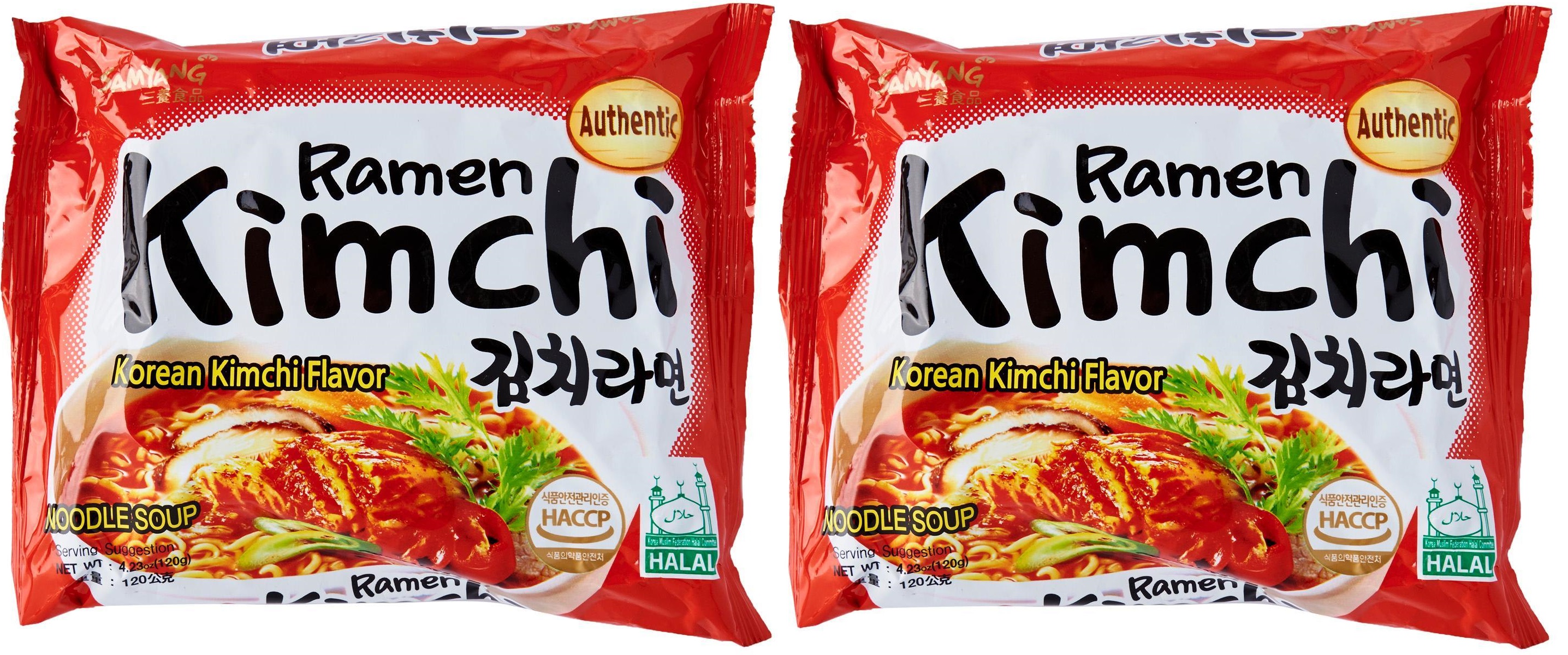 Лапша Samyang Ramen Kimchi со вкусом кимчи, 120 г х 2 шт