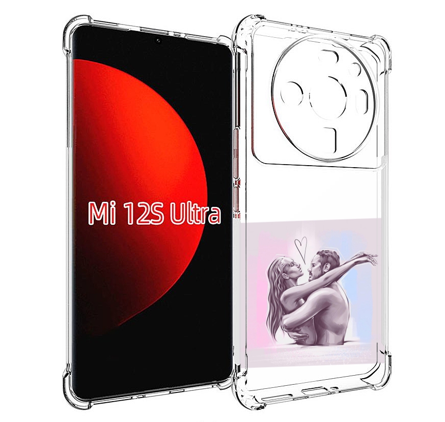 

Чехол MyPads любовные-тела для Xiaomi 12S Ultra, Прозрачный, Tocco