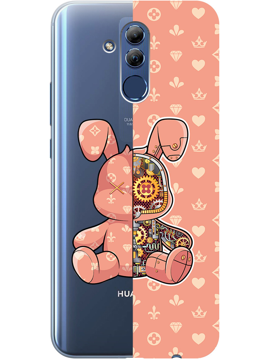 

Силиконовый чехол на Huawei Mate 20 Lite с принтом "Персиковый Кролик с механизмом", Прозрачный;бежевый;оранжевый, 719355671