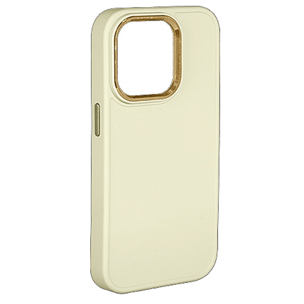 

Чехол iPhone 14 Pro матовый с цветной камерой, кремовый, Бежевый