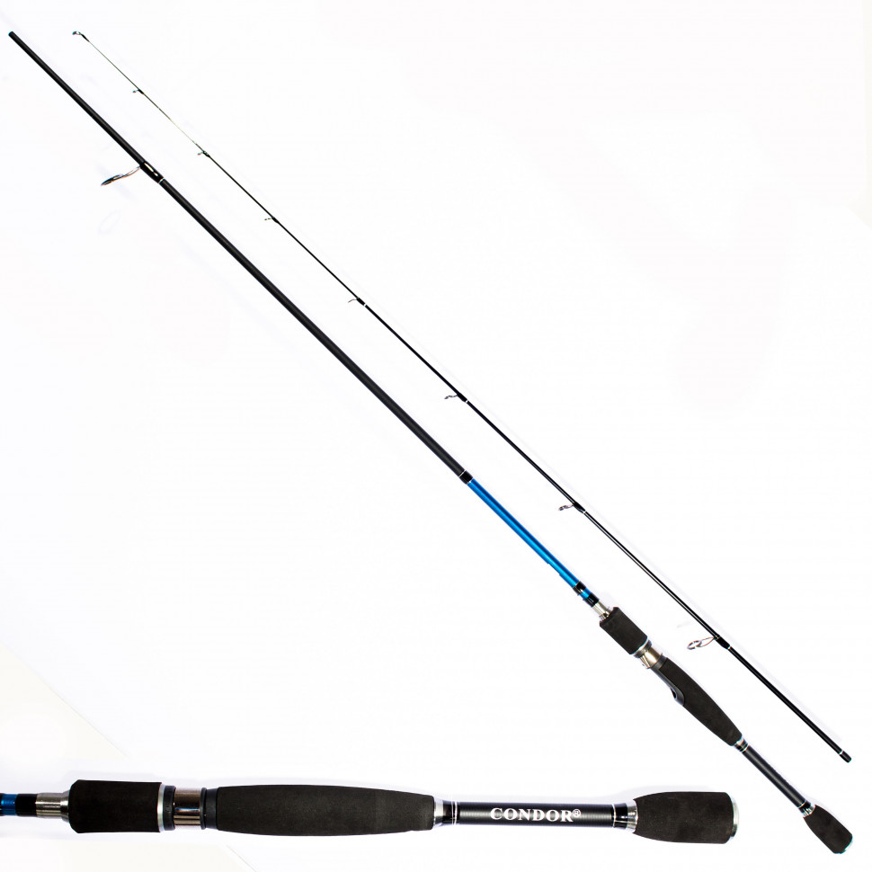 

Спиннинг Condor Black Point длина 1,98 м, тест 1-6 гр carbon IM-8, штекер, Black Point