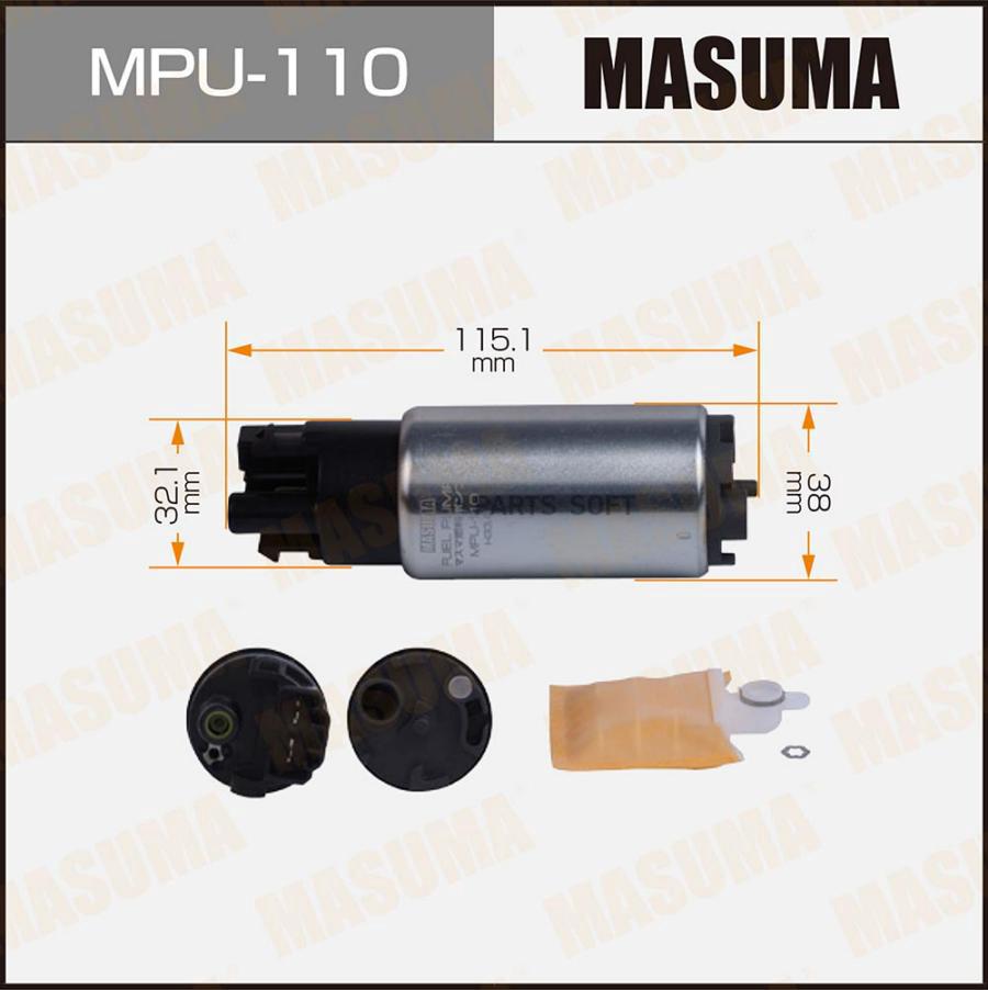 

MASUMA 'MPU110 Бензонасос MARK X, GS450H / GRX120, GWS191L 1шт