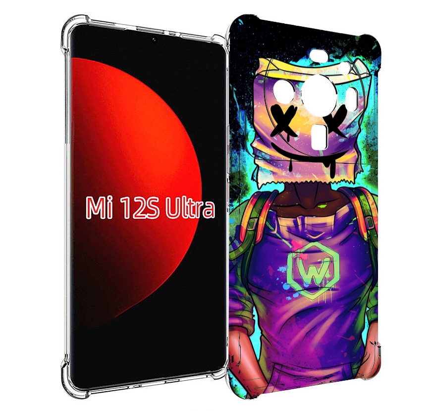 

Чехол MyPads маршмеллоу-глитч для Xiaomi 12S Ultra, Прозрачный, Tocco