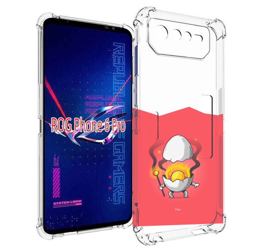 

Чехол MyPads горелое яйцо для Asus ROG Phone 6 Pro, Прозрачный, Tocco