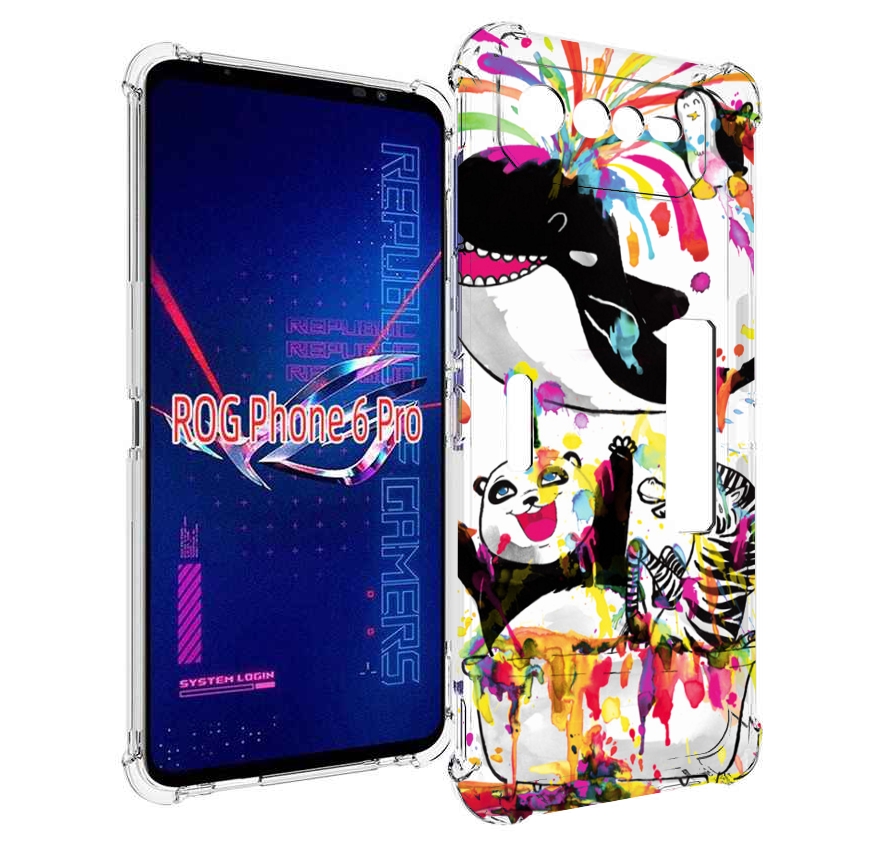 

Чехол MyPads Хиппи кит для Asus ROG Phone 6 Pro, Прозрачный, Tocco