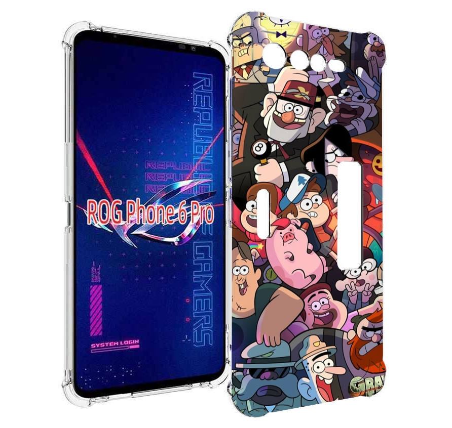 

Чехол MyPads гравити-фолз для Asus ROG Phone 6 Pro, Прозрачный, Tocco