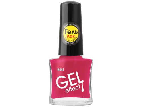 Лак для ногтей с гелевым эффектом Kiki Gel Effect 045 вишнёво-розовый kiki лак для ногтей gel effect