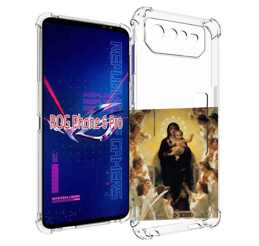 

Чехол MyPads дева-мария для Asus ROG Phone 6 Pro, Прозрачный, Tocco