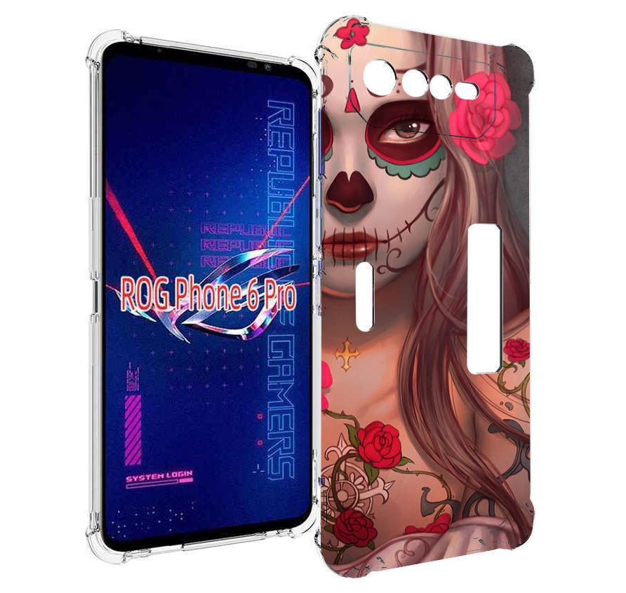 

Чехол MyPads девочка в рисунках для Asus ROG Phone 6 Pro, Прозрачный, Tocco