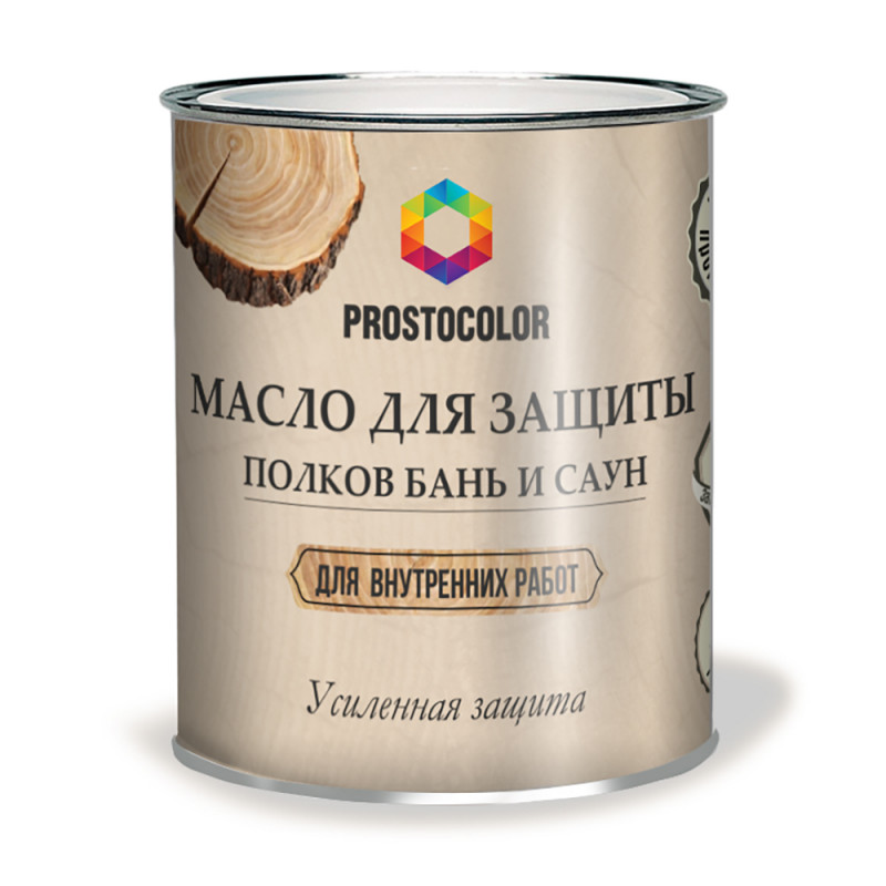 

Масло для бань и саун "Простоколор"(метал) 0,75л, Прозрачный
