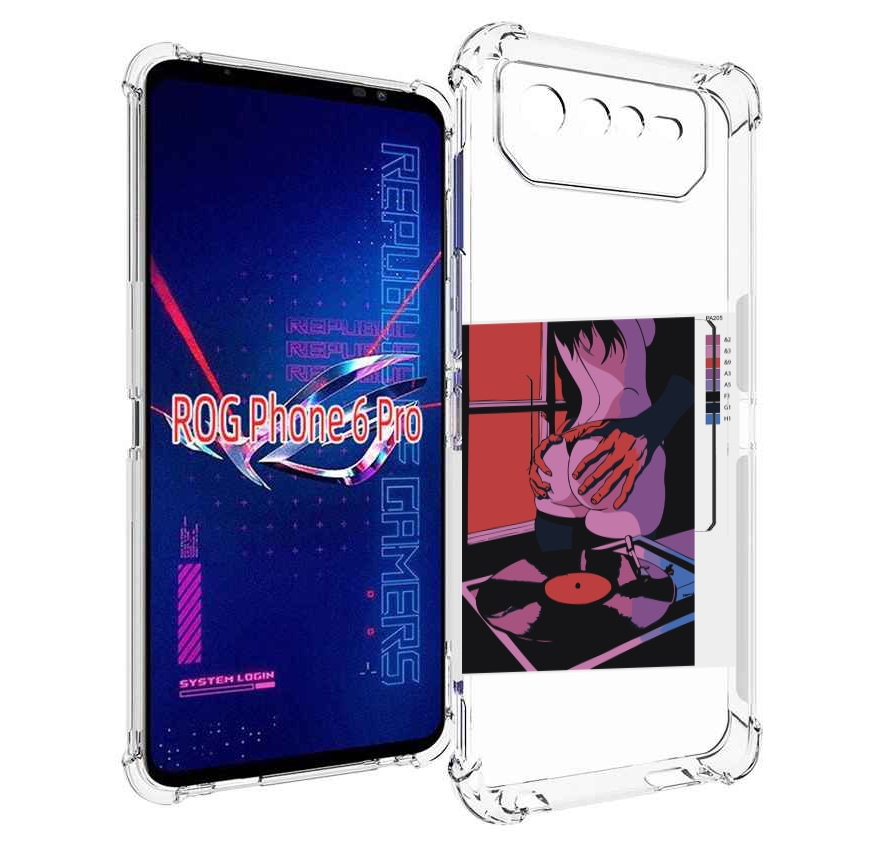

Чехол MyPads девушка красивая сзади женский для Asus ROG Phone 6 Pro, Прозрачный, Tocco