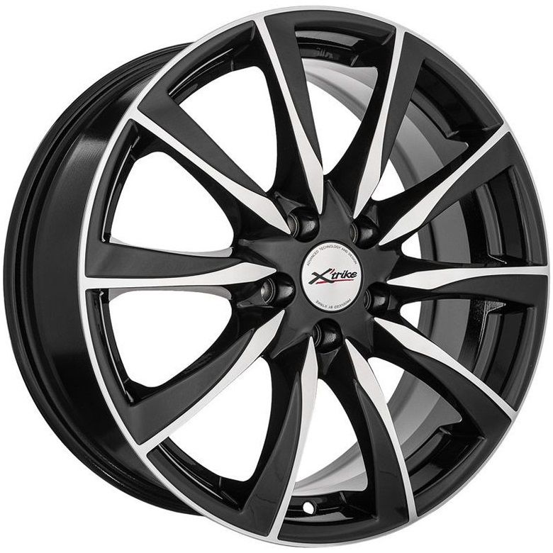 фото Колесный диск x'trike x-120м 7,0/r17 5*114,3 et40 d64,1 bk/fp [77648] haval f7/f7x