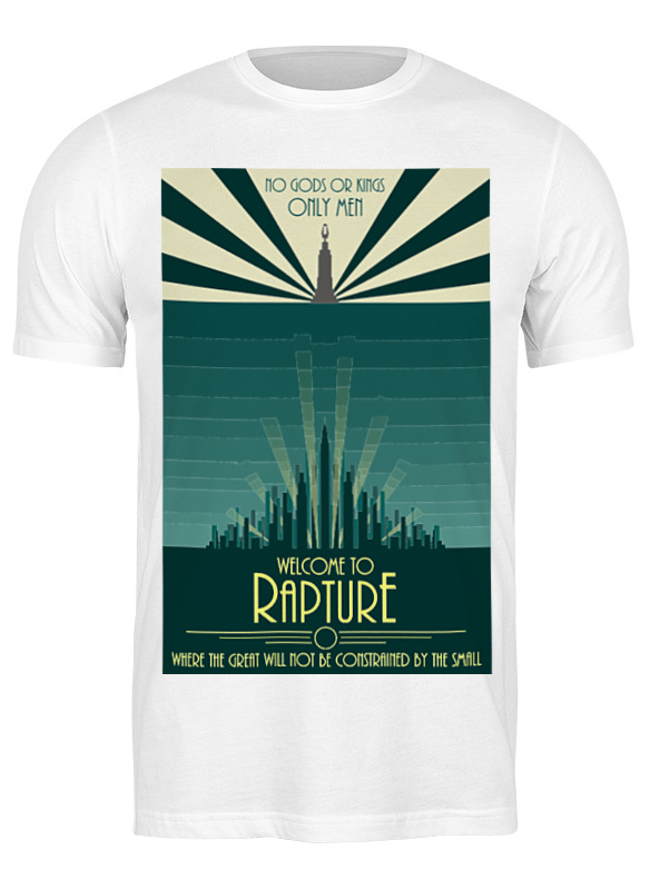 Футболка мужская Printio Bioshock - only the great белая 3XL белый