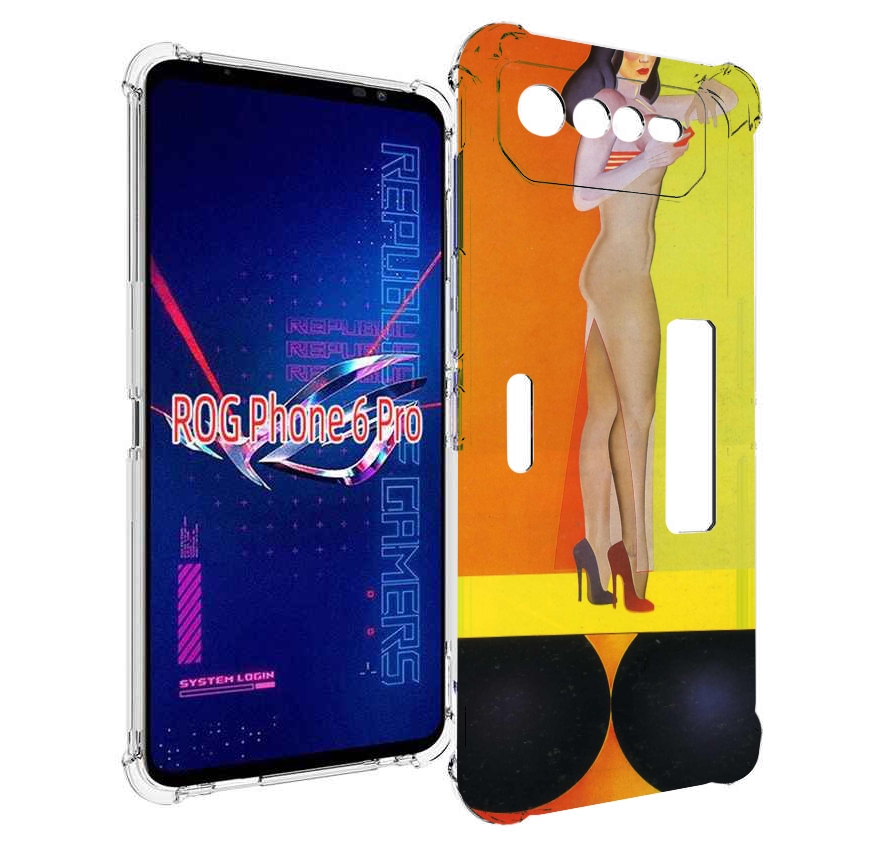 

Чехол MyPads девушка на шарах женский для Asus ROG Phone 6 Pro, Прозрачный, Tocco