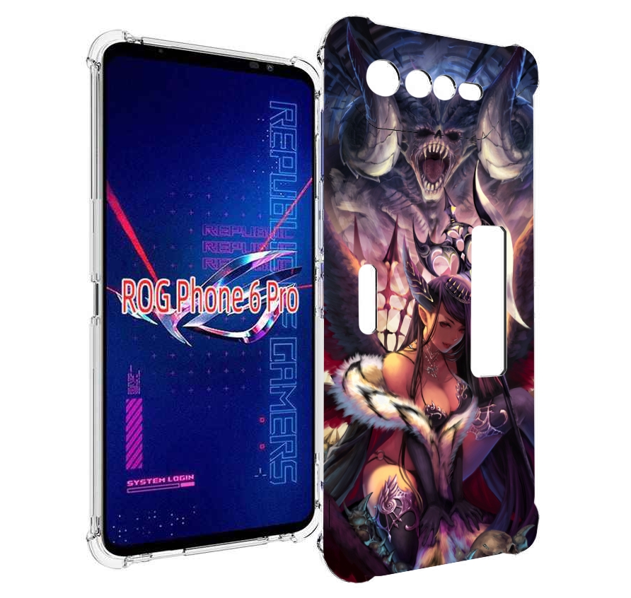 

Чехол MyPads девушка с демоном на фоне женский для Asus ROG Phone 6 Pro, Прозрачный, Tocco