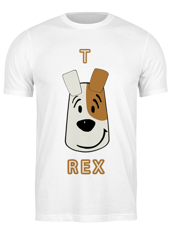 

Футболка мужская Printio T-rex белая 3XL, Белый, T-rex