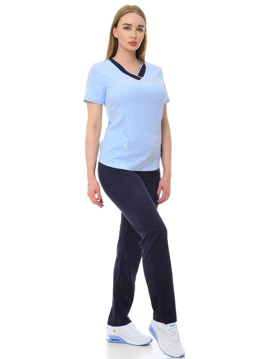 фото Костюм медицинский женский medicalwear сара 100 голубой 40 ru