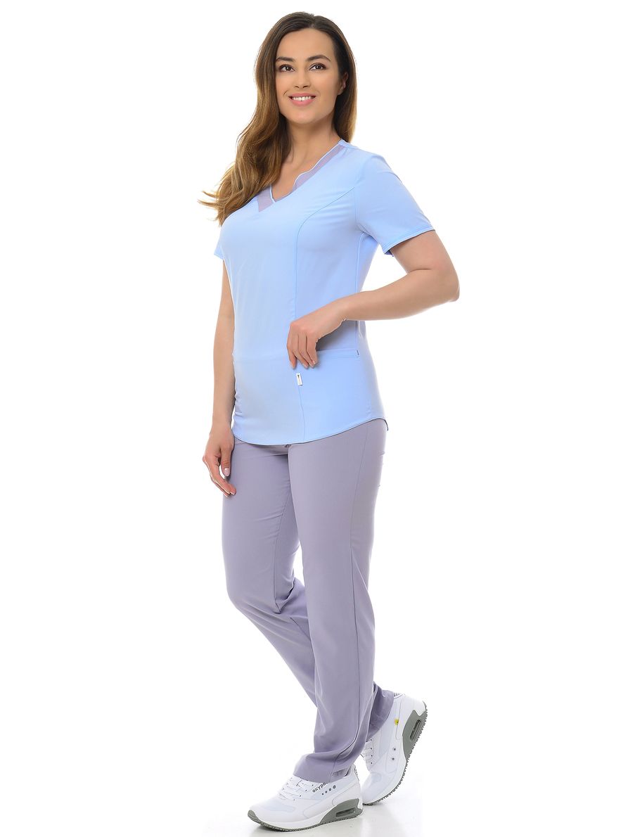 

Костюм медицинский женский MedicalWear Сара 100 голубой 40 RU, Сара 100