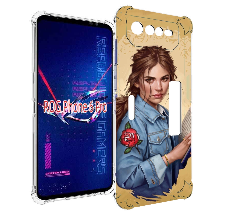 

Чехол MyPads девушка-в-бежевом-фоне для Asus ROG Phone 6 Pro, Прозрачный, Tocco