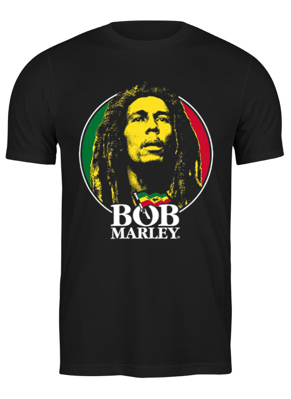 

Футболка мужская Printio Bob marley черная 3XL, Черный, Bob marley