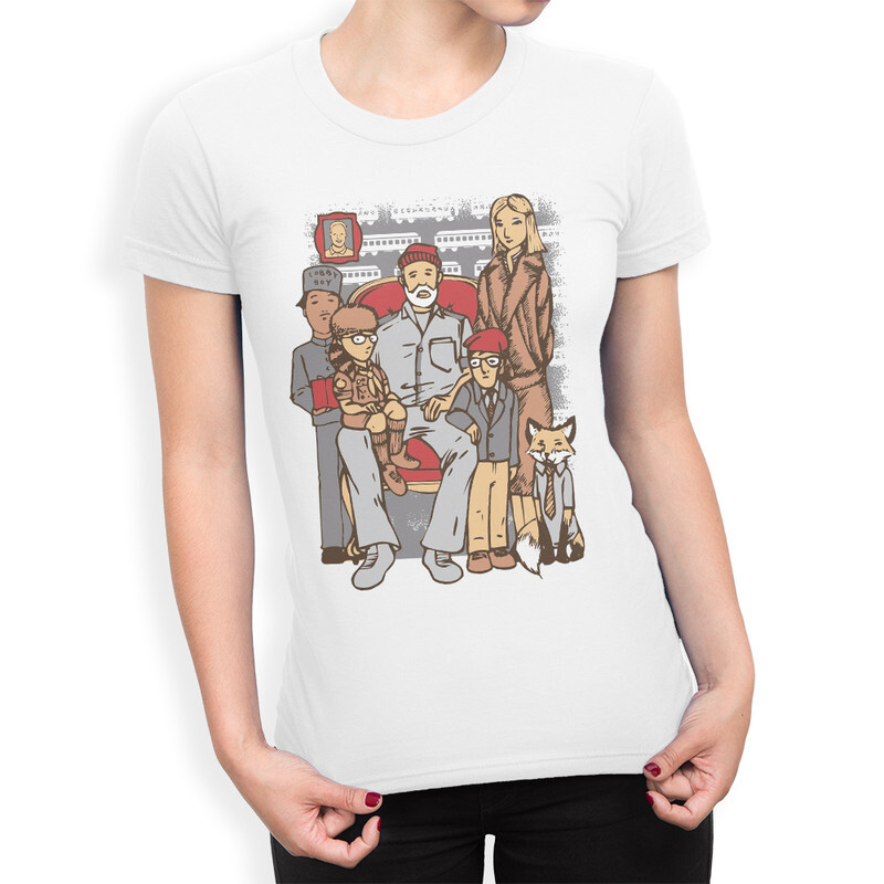 

Футболка женская Dream Shirts герои фильмов Уэса Андерсона 999921111 белая XL, герои фильмов Уэса Андерсона 999921111