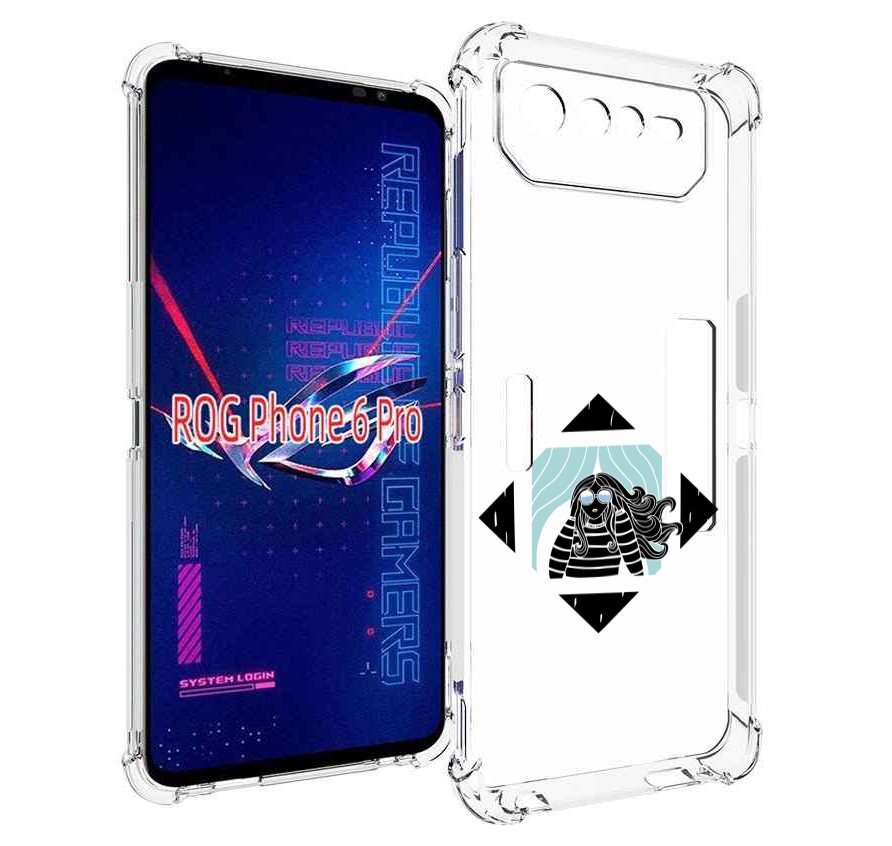 

Чехол MyPads девушка-в-квадратике для Asus ROG Phone 6 Pro, Прозрачный, Tocco