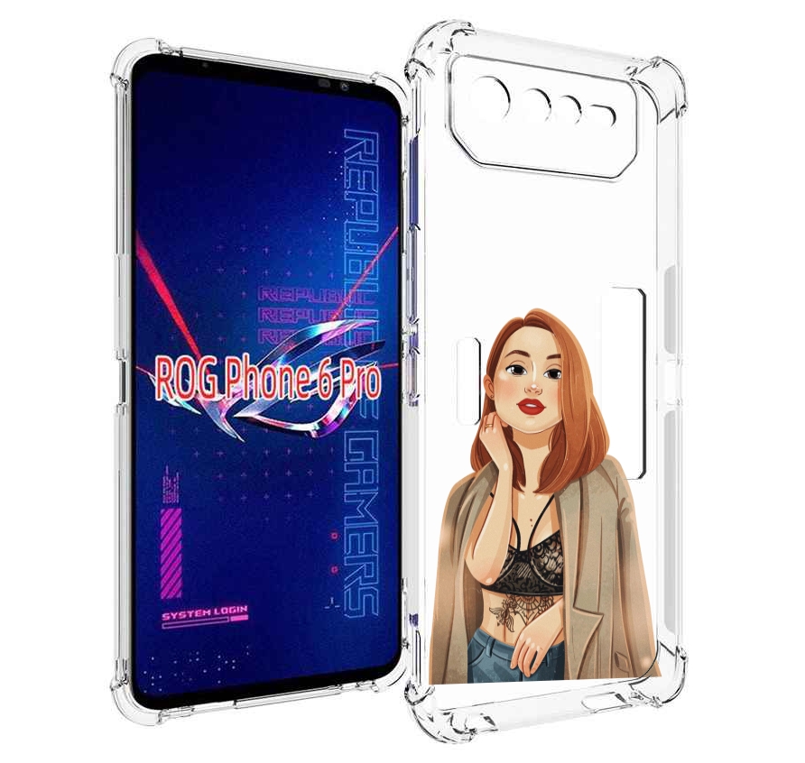 

Чехол MyPads девушка-в-кружевном-2 для Asus ROG Phone 6 Pro, Прозрачный, Tocco