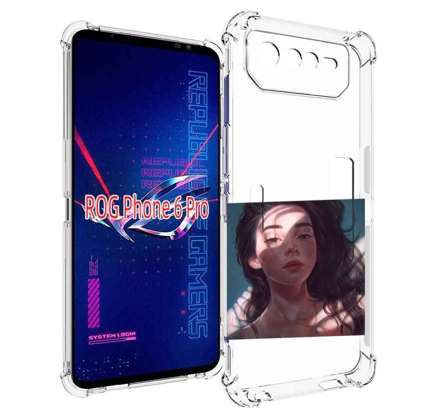 

Чехол MyPads девушка-в-лучах женский для Asus ROG Phone 6 Pro, Прозрачный, Tocco