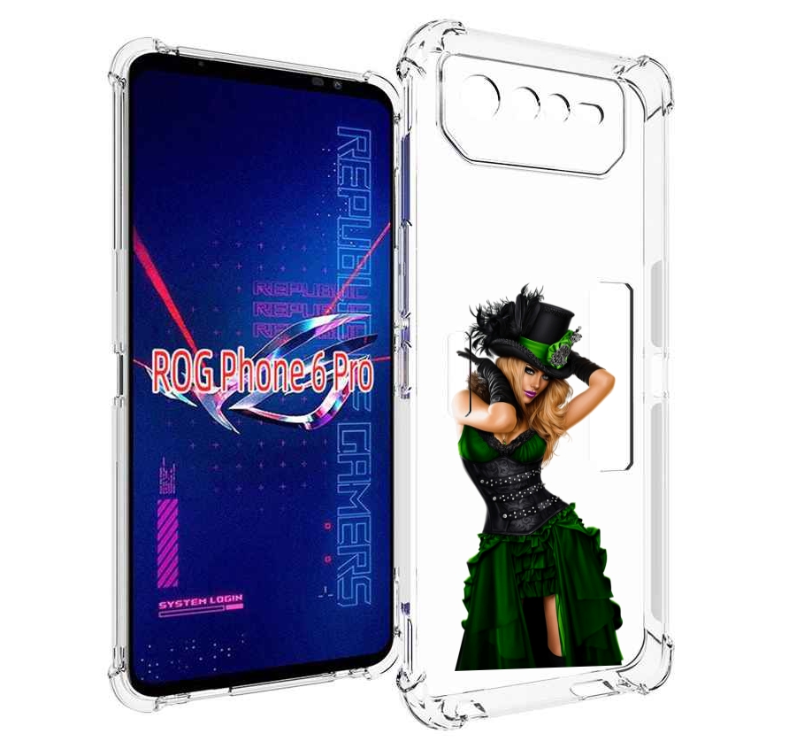 

Чехол MyPads девушка-в-модном-длинном-платье женский для Asus ROG Phone 6 Pro, Прозрачный, Tocco