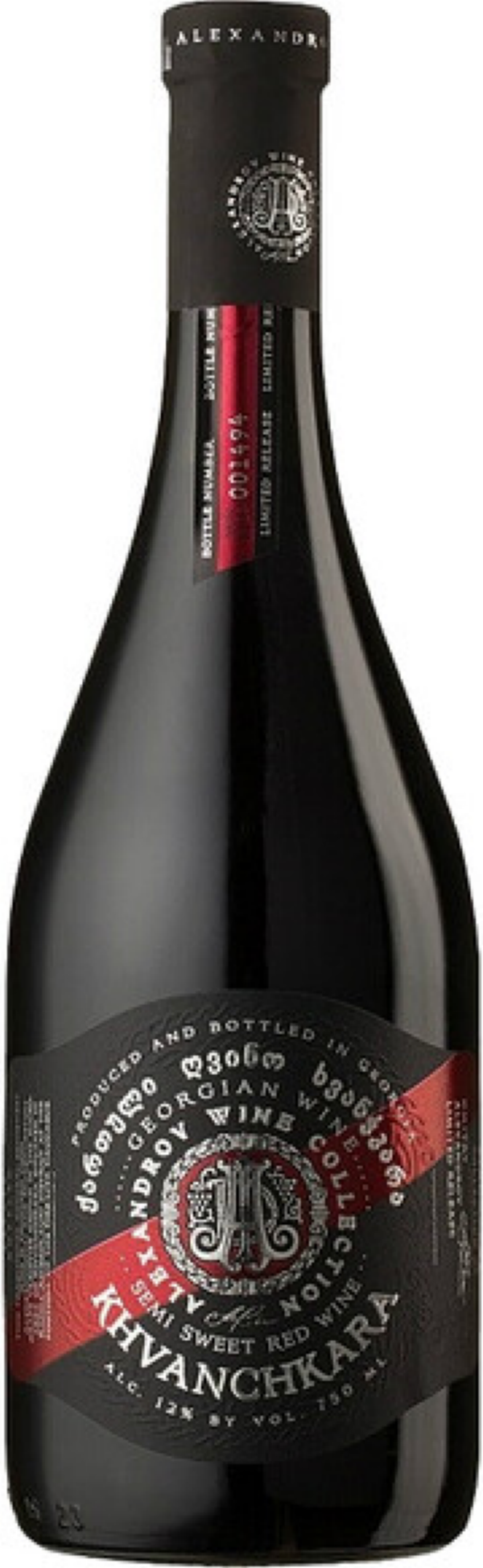

Вино полусладкое красное Alexandrov Wine Collection Khvanchkara , Грузия, 0.75 л