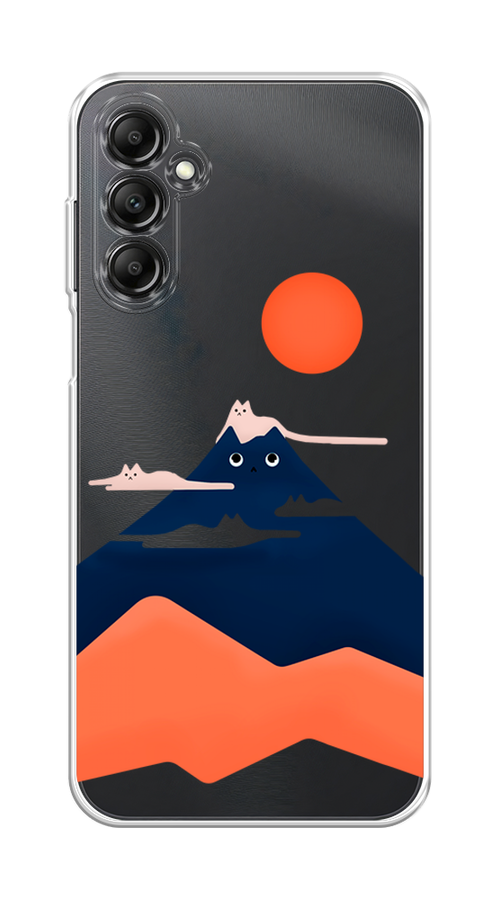 

Чехол на Samsung Galaxy A15 "Кот-гора", Черный;оранжевый, 2108950-1