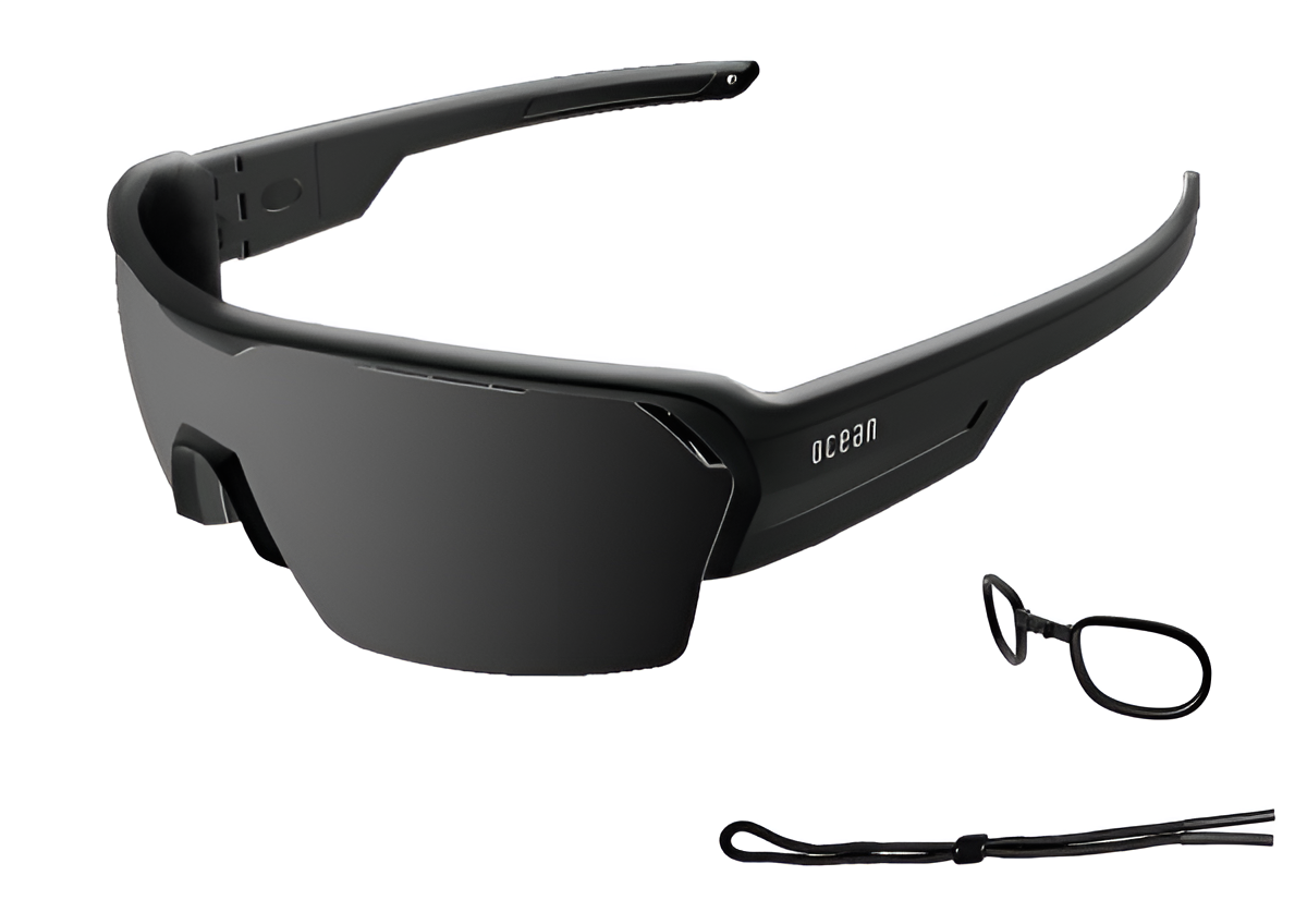 

Спортивные солнцезащитные очки унисекс Ocean Sunglasses Race черные, Race