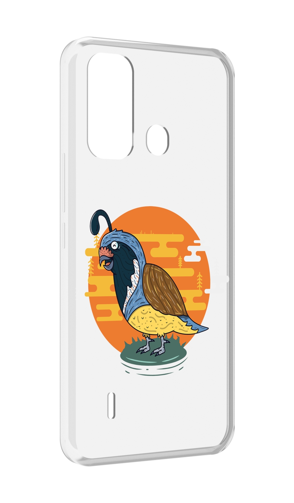 

Чехол MyPads попугай-на-острове для ITEL A49 / A58 / A58 Pro, Прозрачный, Tocco