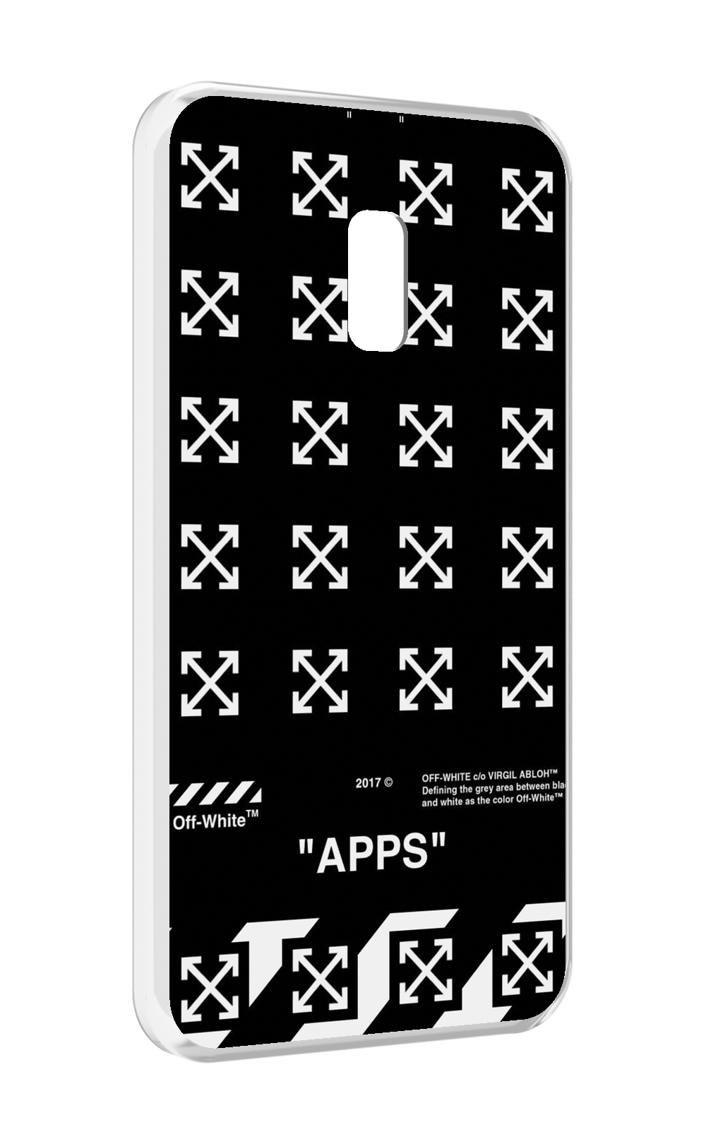 Чехол MyPads оф-вайт-значки для Meizu 15