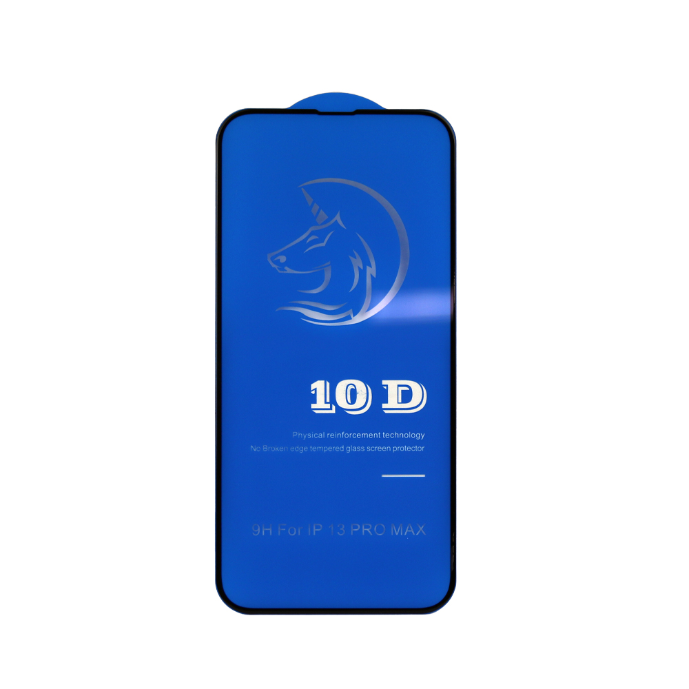 

Защитное стекло 10D для iPhone 13 Pro Max T. G. черное 0,33 мм (ударопрочное)