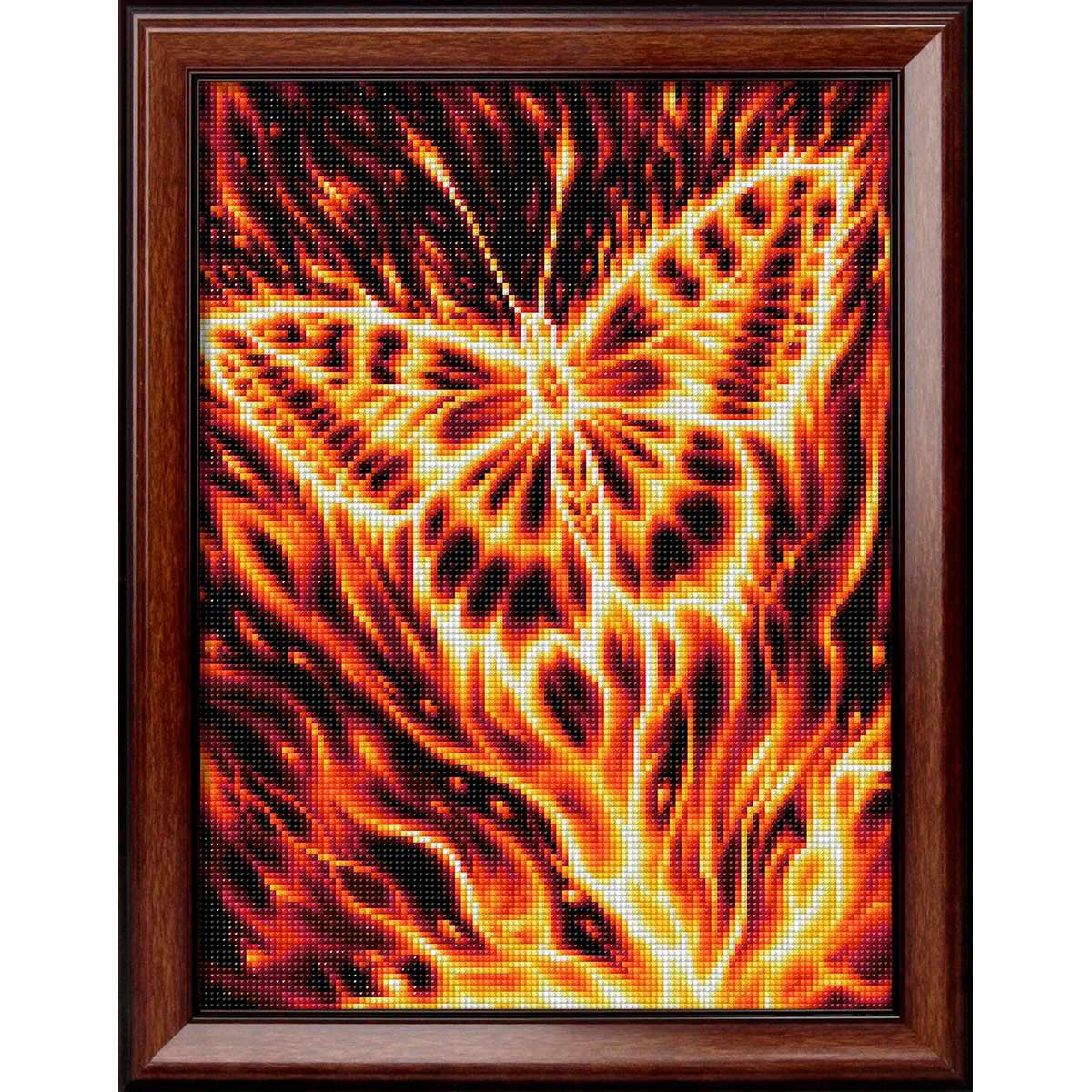 

Алмазная мозаика Огненная бабочка, 30*40 см, АЖ-1854