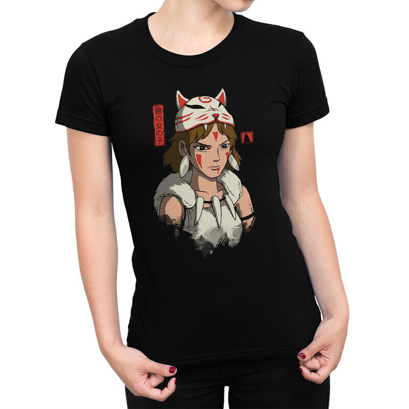 

Футболка женская Dream Shirts Принцесса Мононоке 10006131 черная 3XL, Принцесса Мононоке 10006131