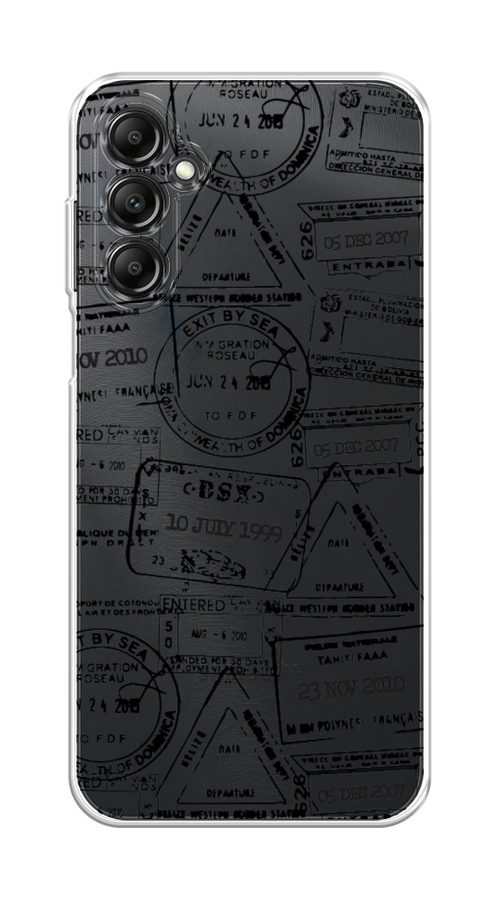 

Чехол на Samsung Galaxy A15 "Visa stamps 2", Белый;черный;серый, 2108950-1